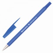 Ручка шариковая BRAUBERG 'Capital-X', СИНЯЯ, корпус soft-touch синий, узел 0,7 мм, линия письма 0,35 мм, 143341, BP253