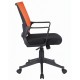 Кресло BRABIX ' Balance MG-320', с подлокотниками, комбинированное черное/оранжевое, 531832