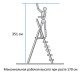 Стремянка алюминиевая 7 ШИРОКИХ СТУПЕНЕЙ 13 см, площадка 1,5 м, нагрузка 225 кг, вес 8 кг, НОВАЯ ВЫСОТА, 3117107, 5110107/3117107