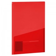 Папка-уголок 2 кармана, непрозрачная, А4, BRAUBERG 'SPECIAL', красная, 0,18 мм, 273061