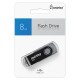 Флеш-диск 8 GB SMARTBUY Twist USB 2.0, черный, SB008GB2TWK