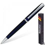 Ручка бизнес-класса шариковая BRAUBERG 'Cayman Blue', корпус синий, узел 1 мм, линия письма 0,7 мм, синяя, 141409