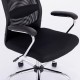 Кресло офисное BRABIX 'Flight EX-540', хром, ткань TW, сетка, черное, 532515