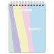 Блокнот МАЛЫЙ ФОРМАТ А6 108х145 мм, 60 л., гребень, картон, клетка, кросс-серия 'PASTEL', BRAUBERG, 117033
