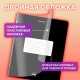 Тетрадь пластиковая обложка (прозрачная) А5, 48 листов, скоба, клетка, BRAUBERG 'Smart Cover', ЧЕРНАЯ, 405040