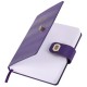 Ежедневник датированный 2026 А5 138х213 мм, BRAUBERG 'Elegant', под кожу, застежка, фиолетовый, 117370