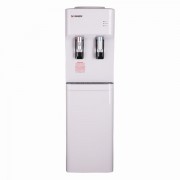 Кулер для воды SONNEN FSE-02H, напольный, НАГРЕВ/ОХЛАЖДЕНИЕ ЭЛЕКТРОННОЕ, 2 крана, белый, 454997