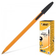 Ручка шариковая BIC 'Orange', ЧЕРНАЯ, корпус оранжевый, узел 0,8 мм, линия письма 0,3 мм, 8099231