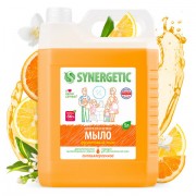 Мыло жидкое 5 л SYNERGETIC 'Фруктовый микс', гипоаллергенное, биоразлагаемое, 105502