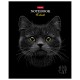 Тетрадь А5, 48 л., HATBER, скоба, клетка, матовая ламинация, 3D-лак, 'Black Cat' (микс в спайке), 093159, 48Т5лолВ1