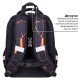 Ранец BRAUBERG FIT, 2 отделения, 'Лава', 38х27х14 см, 270617