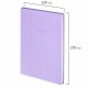 Блокнот БОЛЬШОЙ ФОРМАТ 200х290 мм, А4, 80 л., твердый, клетка, BRAUBERG 'Minimal', сиреневый, 116434