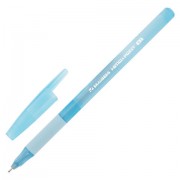 Ручка шариковая с грипом BRAUBERG 'i-STICK POINT LIGHT BLUE', СИНЯЯ, пишущий узел 0,7 мм, линия письма 0,35 мм, 144383