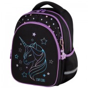 Рюкзак BRAUBERG OPTIMA, 2 отделения, с брелоком, 'Radiant unicorn', 36х27х18 см, 273157