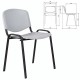 Стул STAFF 'Iso Plast CF-009', черный каркас, пластик серый, 532570