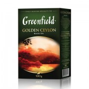 Чай листовой GREENFIELD 'Golden Ceylon ОРА' черный цейлонский крупнолистовой 100 г, 0351