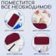 Пенал-косметичка BRAUBERG, 1 отделение, органайзер, полиэстер, 22x11,5x6 см, винный, 270845