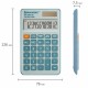 Калькулятор карманный BRAUBERG CX-102C-BL (76x126 мм), 12 разрядов, двойное питание, ГОЛУБОЙ, 272649