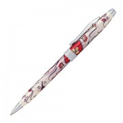 Ручка подарочная шариковая CROSS Botanica 'Красная колибри', лак, латунь, хром, черная, AT0642-3
