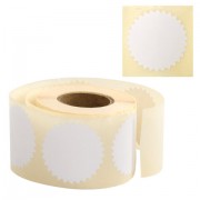 Этикетка самоклеящаяся для опечатывания документов 'ЗВЕЗДОЧКА' белая, 52 мм, 500 шт., BRAUBERG, 111651