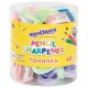 Точилка ЮНЛАНДИЯ 'COLOR PASTEL', двуцветная, пастельные цвета ассорти, 272505