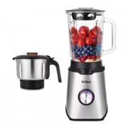 Блендер стационарный KITFORT КТ-1344, 800 Вт, 3 скорости, чаша 1,5 л, металл, черный/серебро