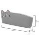 Пенал ЮНЛАНДИЯ ЮНИОР, 1 отделение, искусственная кожа, 'Gray kitty', 20х9х7 см, 273819