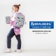 Ранец BRAUBERG LIGHT, 1 отделение, с брелоком, 'Играющие котики', плюшевые нашивки, 36х26х13 см, 272030