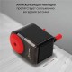 Точилка механическая BRAUBERG 'ULTRA', для чернографитных и цветных карандашей, крепление к столу, корпус черный с красным, 228626