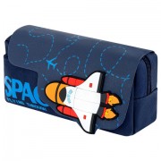 Пенал ЮНЛАНДИЯ ЮНИОР, 2 отделения, 'Space rocket', 21х10х7 см, 273820