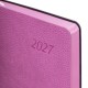 Ежедневник датированный 2027, А5, 138x213 мм, BRAUBERG 'Stylish', под кожу, гибкий, розовый, 117974