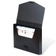 Папка-портфель пластиковая BRAUBERG 'Energy' А4 (330х256х32 мм), без отделений, черная, 221202