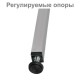 Скамья пластиковая влагостойкая на металлокаркасе 'СТ 4П', 2000х350х460 мм, регулируемые опоры, каркас металлический серый, сиденье пластик