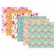 Цветная WASHI-бумага для декора 'ЛЕТО', 15х15см, самоклеящаяся, 12 листов, 6 дизайнов, ОСТРОВ СОКРОВИЩ, 661720
