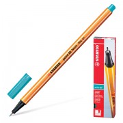 Ручка капиллярная STABILO 'Point 88', ГОЛУБОВАТО-БИРЮЗОВАЯ, корпус оранжевый, линия письма 0,4 мм, 88/51