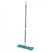 Швабра КОМПЛЕКТ флаундер 40 см + МОП синель (ТИП К) + черенок 70-120 см, ЛЮБАША БЮДЖЕТ, 700051