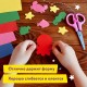 Картон цветной А4 БАРХАТНЫЙ, 5 листов 5 цветов, 180 г/м2, ЮНЛАНДИЯ, 'ЮНЛАНДИК НА ОЗЕРЕ', 128975