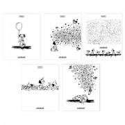 Тетрадь обложка пластик, А5, 48 л., скоба, клетка, HATBER, 'Забавные далматинцы' (микс в спайке), 092370, 48Т5В1пл