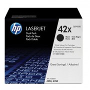 Картридж лазерный HP (Q5942XD) LaserJet 4250/4350, №42X, оригинальный, КОМПЛЕКТ 2 шт., ресурс 2х20000 страниц