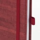 Ежедневник датированный 2021 МАЛЫЙ ФОРМАТ (100х150 мм) А6, BRAUBERG 'Wood', кожзам, держатель для ручки, бордовый, 111428