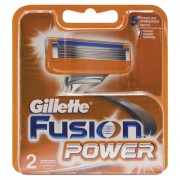 Сменные кассеты для бритья 2 шт., GILLETTE (Жиллет) 'Fusion Power', для мужчин
