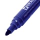 Маркер перманентный BRAUBERG 'Classic', СИНИЙ, круглый наконечник, 3 мм, с клипом, 150301