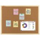 Доска пробковая для объявлений 45х60 см, деревянная рамка, BRAUBERG Wood, 238310
