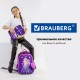 Ранец BRAUBERG PREMIUM, 2 отделения, с брелком, 'Shining girl', 38х29х16 см, 270592