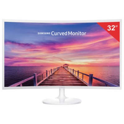 Монитор SAMSUNG C32F391FWI 31,5' (80,1см), 1920x1080, 16:9, VA, 4ms, 250cd, HDMI, DP, curved, белый, LC32F391FWIXCI