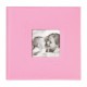 Фотоальбом BRAUBERG 'Cute Baby' на 200 фото 10х15 см, под кожу, бумажные страницы, бокс, розовый, 391141