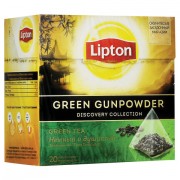 Чай LIPTON (Липтон) 'Green Gunpowder', зеленый, 20 пирамидок по 2 г, 65415065