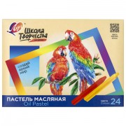 Пастель масляная ЛУЧ 'Школа творчества', 24 цвета, трехгранная, картонная упаковка, 31С 1973-08