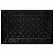 Коврик придверный 40х60 см, ЧЕРНЫЙ, грязезащитный, 430 г/м2, фактурный рисунок ЧЕШУЙКИ, ЛЮБАША, 701057