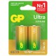Батарейки КОМПЛЕКТ 2 шт., GP Ultra G-Tech, С (LR14, 14А), алкалиновые, блистер, 14AU-2CR2